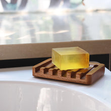 Load image into Gallery viewer, Teak Wood Soap Dish, Soap Saver for Shower, Bathroom, Sink, Kitchen and Countertop
