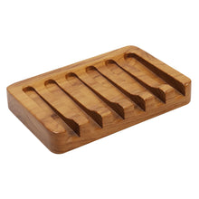 Load image into Gallery viewer, Teak Wood Soap Dish, Soap Saver for Shower, Bathroom, Sink, Kitchen and Countertop
